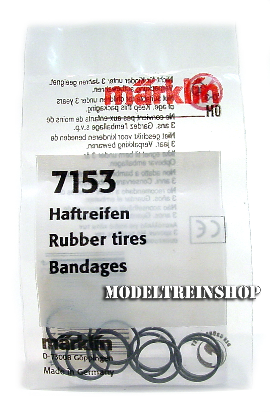 Marklin H0 7153 Rubber Antislip Banden - Modeltreinshop