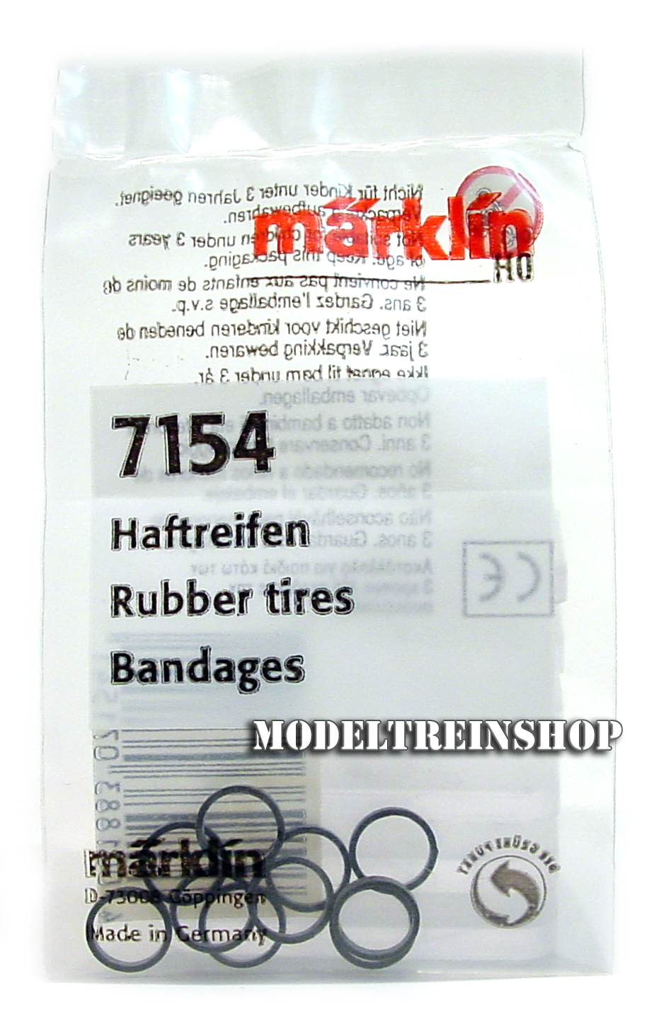 Marklin H0 7154 Rubber Antislip Banden - Modeltreinshop