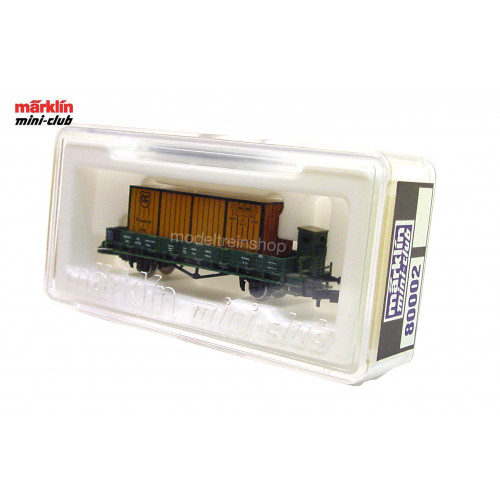 Marklin Z 80002 Museumwagen 1991 Rungenwagen m. Bremserhaus und Co - Modeltreinshop
