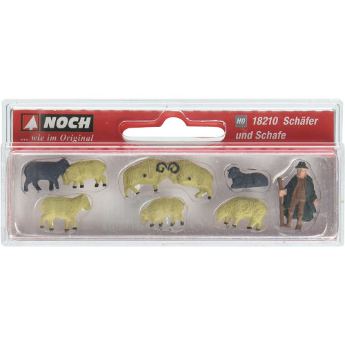 Noch H0 18210 Herder en schapen - Modeltreinshop