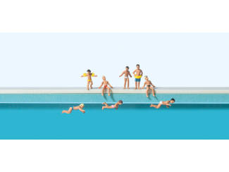 Preiser N 79091 Kinderen in het zwembad - Modeltreinshop