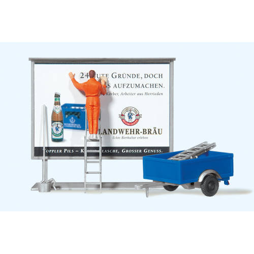 Preiser H0 10526 Reclameplakker - Modeltreinshop