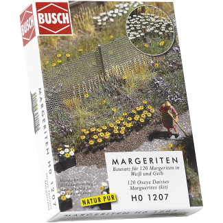 Busch H0 1207 Madeliefjes in wit en geel - Modeltreinshop