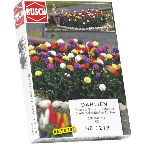 Busch H0 1219 Dalia's in verschillende kleuren - Modeltreinshop