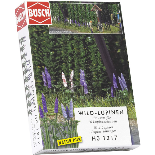 Busch H0 1217 Wilde Lupinen Paars kleuren - Modeltreinshop