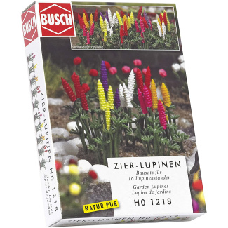 Busch H0 1218 Lupinen in verschillende felle kleuren- Modeltreinshop