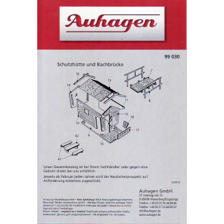Auhagen H0 99030 Hut en Bruggetje - Modeltreinshop
