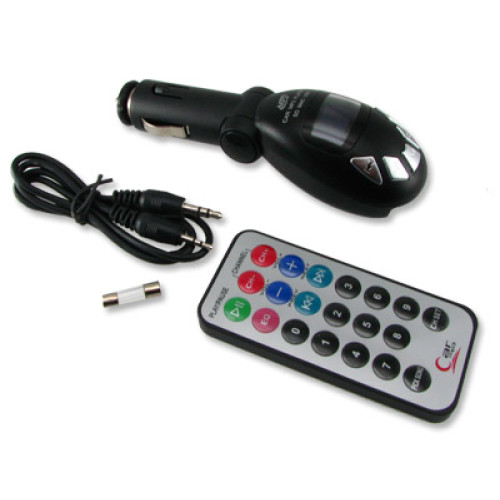 Auto MP3 Speler Car MP3 FM modulator SD Kaart USB stick Zwart - Modeltreinshop