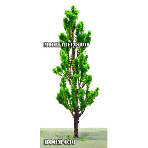 Boom 030 - Middengroen slanke boom 11 cm - Modeltreinshop
