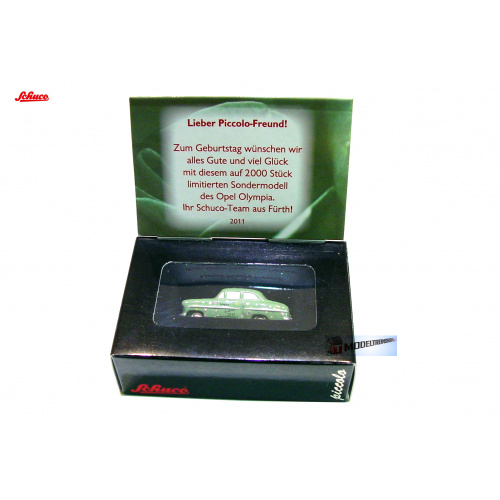 Schuco Piccolo Opel Olympia - Happy Birhday 2011 - Modeltreinshop