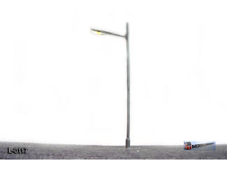 L-0117 H0 - LED Lantaarnpaal 12V - Warm Wit Licht - Modeltreinshop