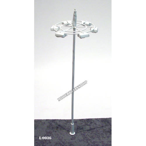 L-0036 H0 - Plein- Straatverlichting Met 6 Lampjes 6v
