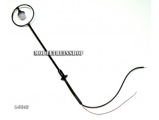 L-0048 H0 - Lantaarnpaal 6V lamp in ronding - Modeltreinshop