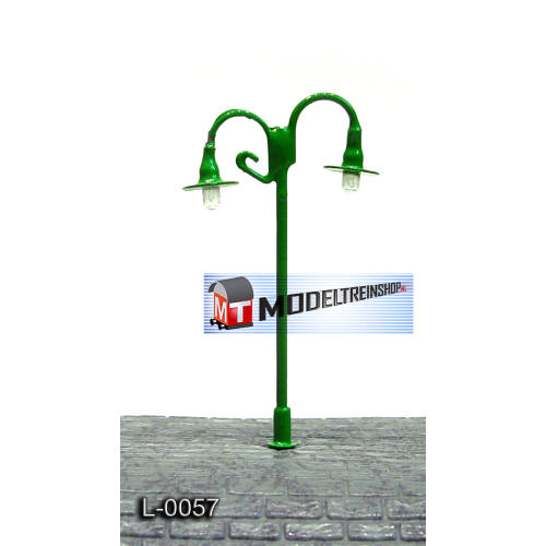 L-0057 H0 - N - Lantaarnpaal 12V Licht Groen - Modeltreinshop