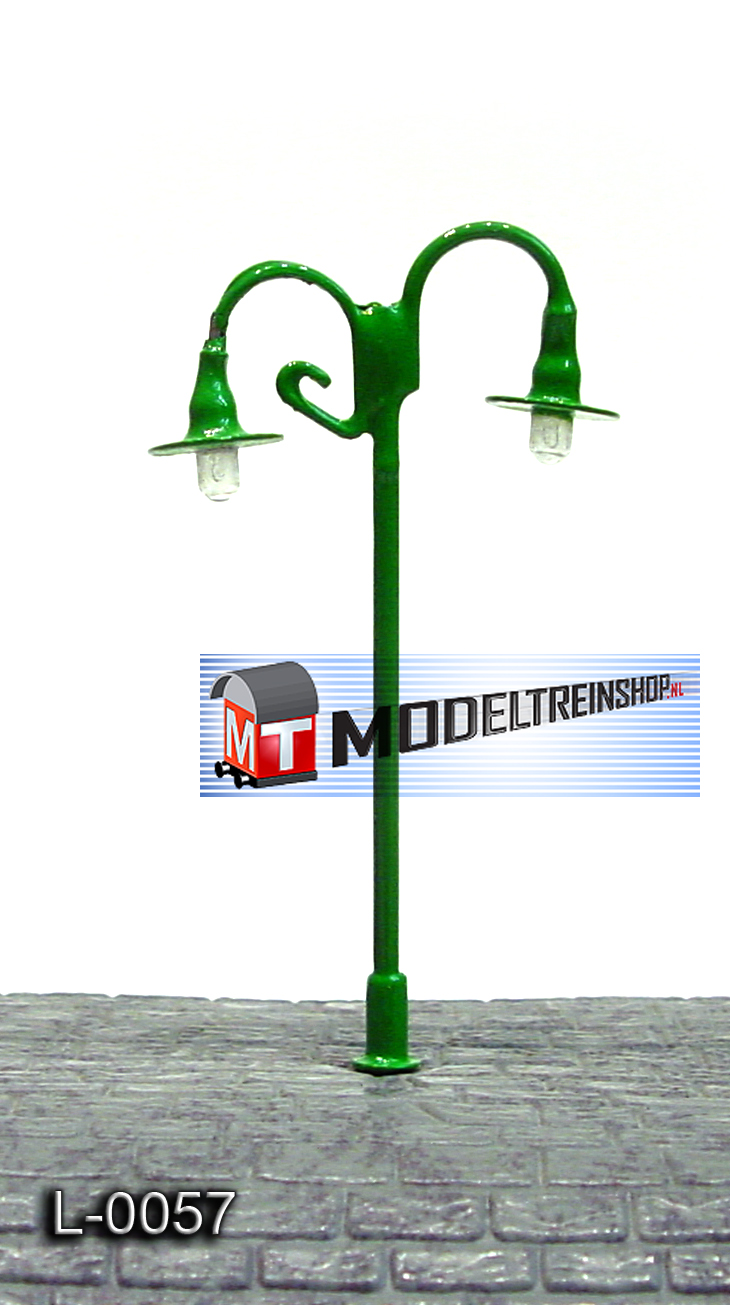 L-0057 H0 - N - Lantaarnpaal 12V Licht Groen - Modeltreinshop