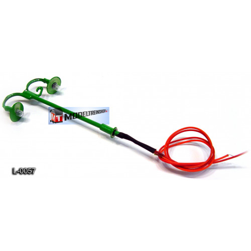 L-0057 H0 - N - Lantaarnpaal 12V Licht Groen - Modeltreinshop