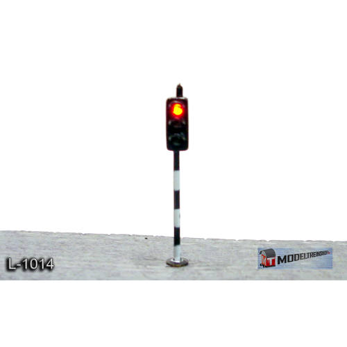 L-1013 H0 - Stoplicht met 3 Led - Groen / Oranje / Rood 16v - Modeltreinshop