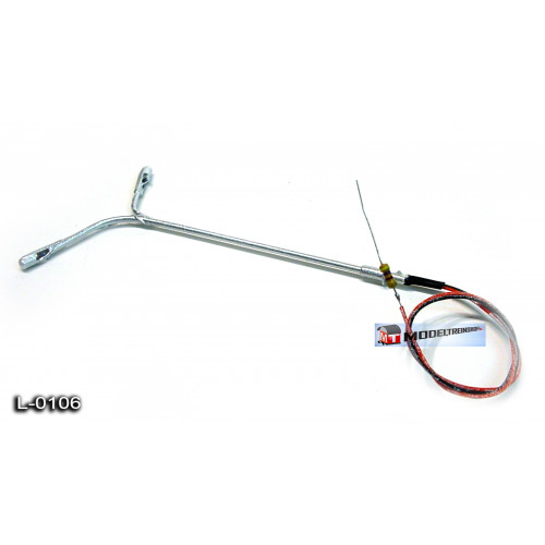 L-0106 H0 - LED Lantaarnpaal met dubbele arm Led - Koud Wit - Modeltreinshop