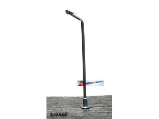 L-0107 N - Z - LED Lantaarnpaal 12V Zilver - Modeltreinshop