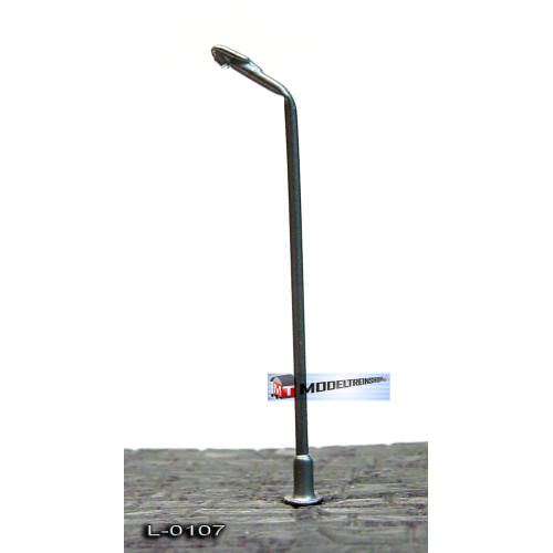 L-0107 N - Z - LED Lantaarnpaal 12V Zilver - Modeltreinshop