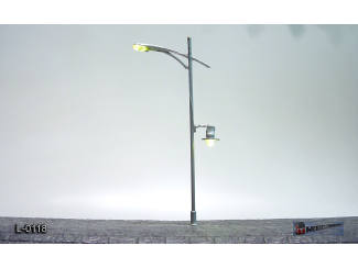 L-0118 H0 - Lantaarnpaal Led Warm Wit - Modeltreinshop