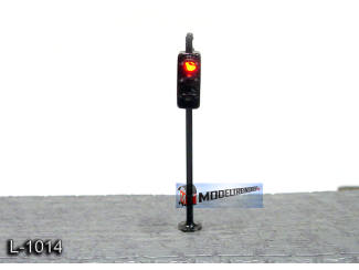 L-1014 H0 - Stoplicht met 3 Led - Groen / Oranje / Rood 16v - Modeltreinshop