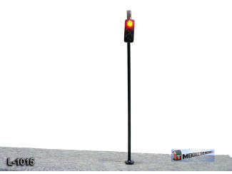 L-1015 H0 - Stoplicht met 3 Led - Groen / Oranje / Rood 16v - Modeltreinshop