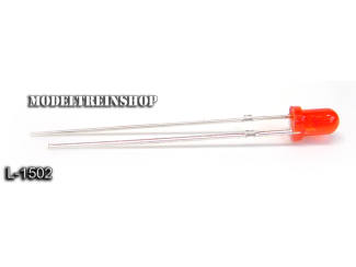 L-1502 - Led 3mm Rood 3v - Modeltreinshop