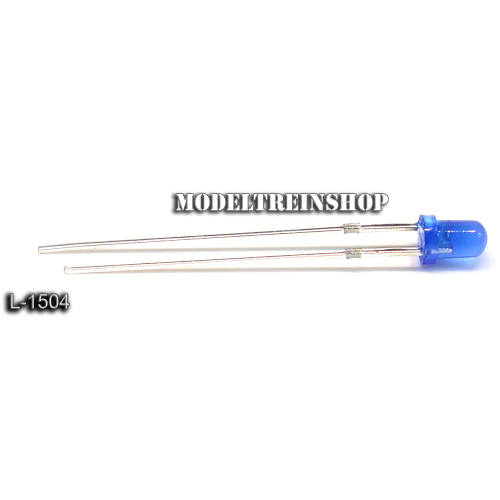 L-1504 - Led 3mm Blauw 3v - Modeltreinshop