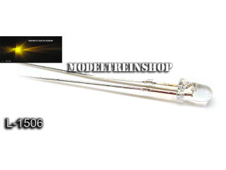 L-1506 - Clear Led 3mm Oranje / Amber 3v - Modeltreinshop