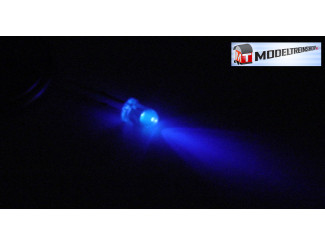 L-1507 - Clear Led 3mm UV Ultra Violet 3v - Modeltreinshop