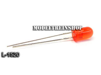 L-1520 - Led 5mm Rood 3v - Modeltreinshop