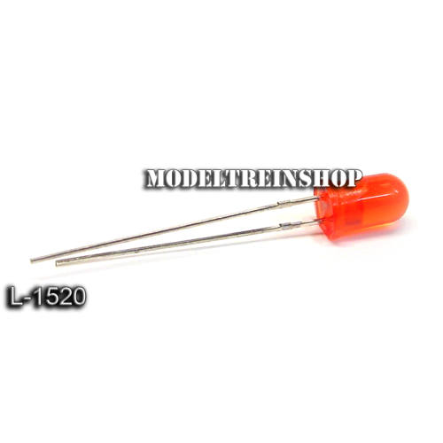 L-1520 - Led 5mm Rood 3v - Modeltreinshop