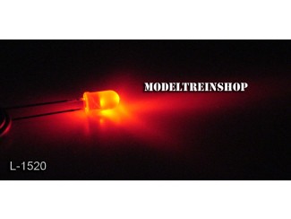 L-1520 - Led 5mm Rood 3v - Modeltreinshop