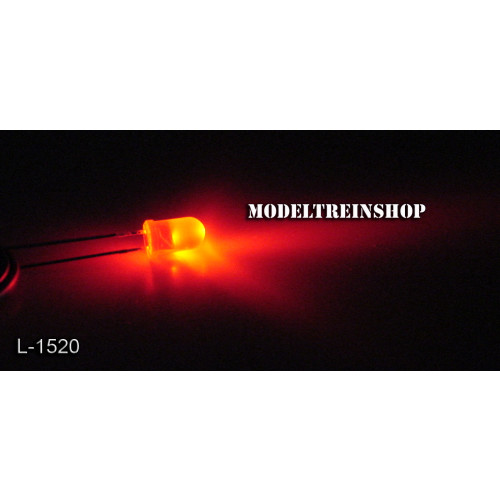 L-1520 - Led 5mm Rood 3v - Modeltreinshop