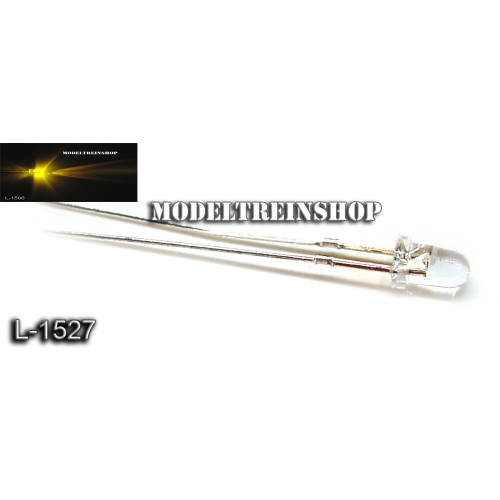 L-1527 - Clear Led 5mm Oranje / Amber 3v - Modeltreinshop