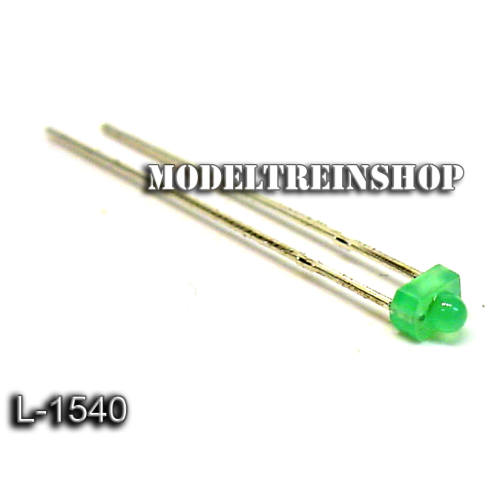 L-1540 - Led 1,8mm Groen 3v - Modeltreinshop