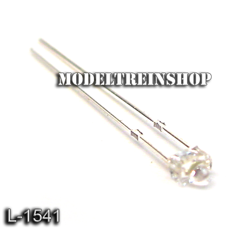 L-1541 - Clear Led 1,8mm Wit 3v - Modeltreinshop