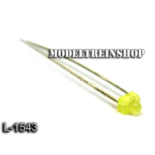 L-1543 - Led 1,8mm Geel 3v - Modeltreinshop