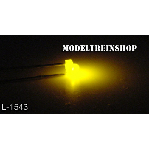 L-1543 - Led 1,8mm Geel 3v - Modeltreinshop