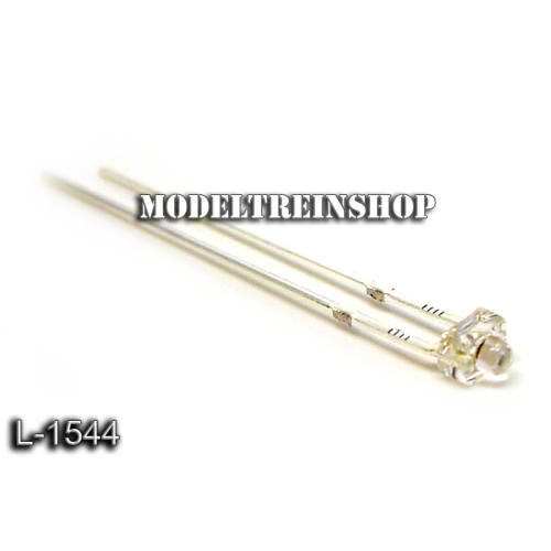 L-1544 - Clear Led 1,8mm Blauw 3v - Modeltreinshop