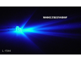 L-1544 - Clear Led 1,8mm Blauw 3v - Modeltreinshop