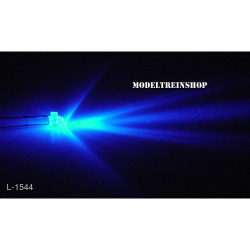 L-1544 - Clear Led 1,8mm Blauw 3v - Modeltreinshop