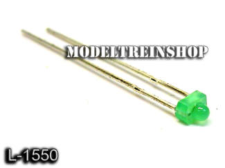 L-1550 - Led 2mm Groen 3v - Modeltreinshop