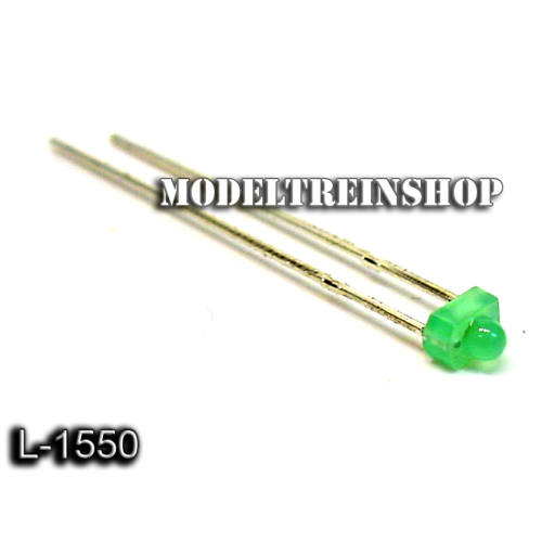 L-1550 - Led 2mm Groen 3v - Modeltreinshop