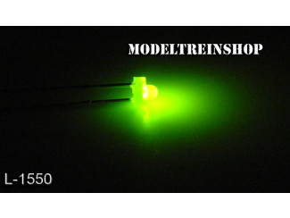 L-1550 - Led 2mm Groen 3v - Modeltreinshop