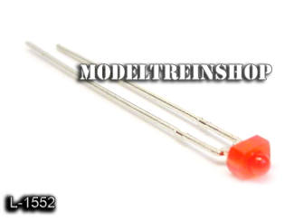 L-1552 - Led 2mm Rood 3v - Modeltreinshop