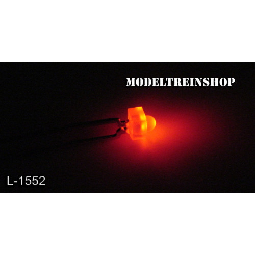 L-1552 - Led 2mm Rood 3v - Modeltreinshop