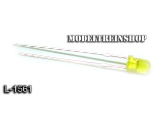 L-1561 - Knipper Led 3 mm Geel 3v - Modeltreinshop