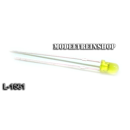 L-1561 - Knipper Led 3 mm Geel 3v - Modeltreinshop